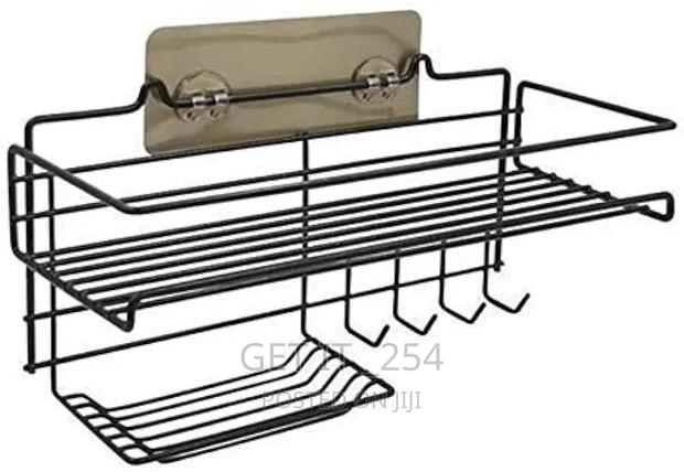 *Heavy Duty Rectangular Self-Adhesive Bathroom Rack - thumbnail 2