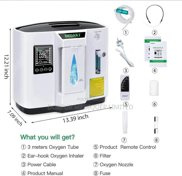Portable Oxygen Concentrator, 1-7l/Min, 30%-93% Purity - main view