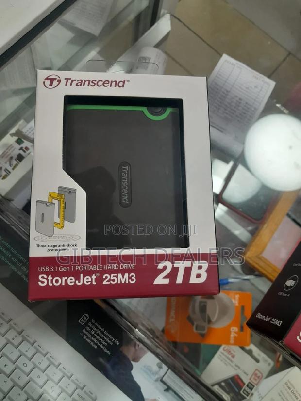 2TB External Transcend Hard Disk - main view