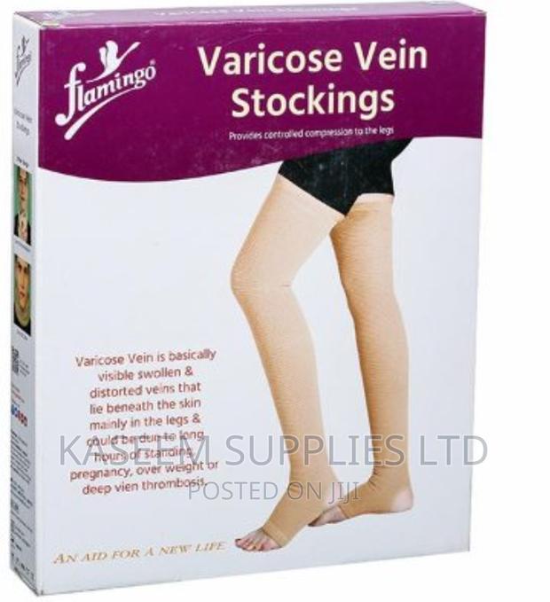 Flamingo Vein Stockings - main view