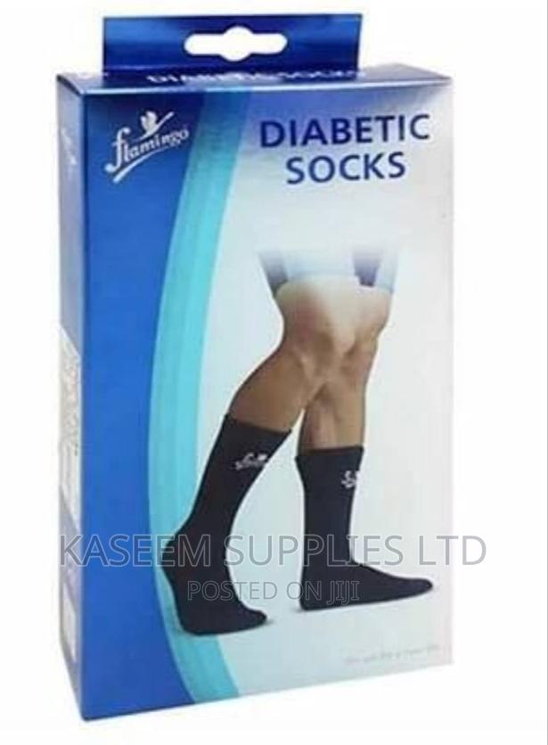 Flamingo Diabetic Socks - main view