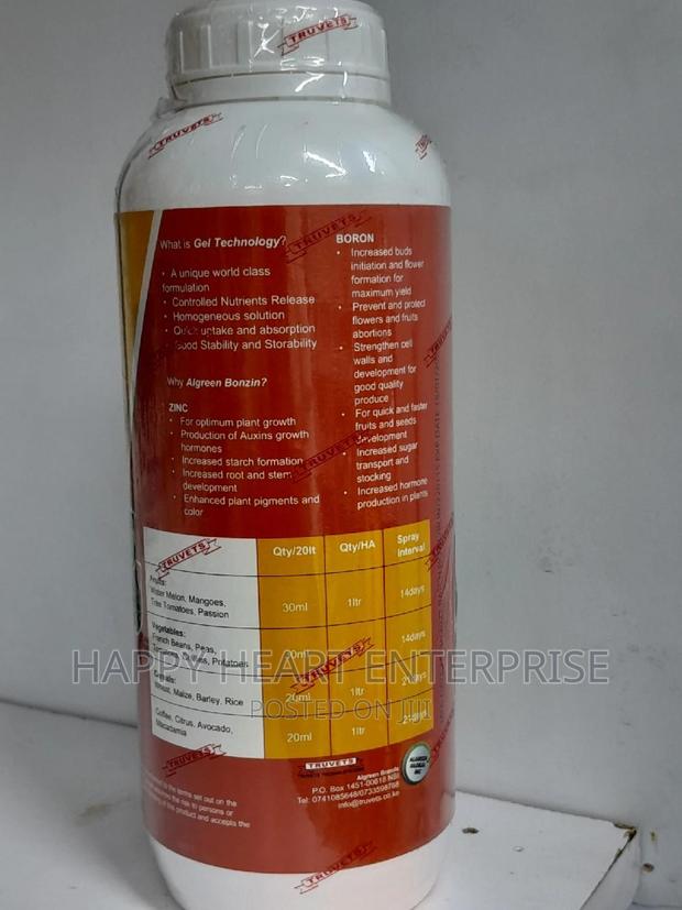 Algreen Bonzin Foliar Fertiliser 1litre - thumbnail 6