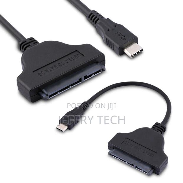 USB 3.1 Type-C to SATA 22 Pin HDD Hard Disk Driver SSD Adapt - thumbnail 3