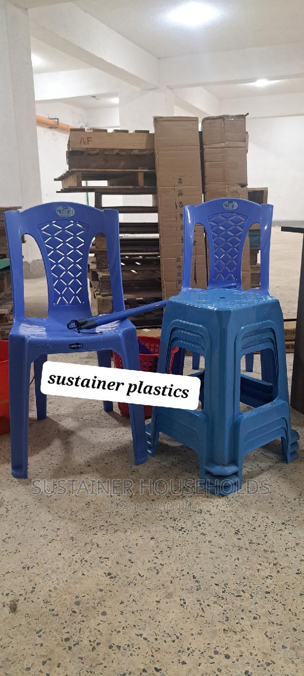 Plastic Chairs and Plastic Stools Set - thumbnail 2
