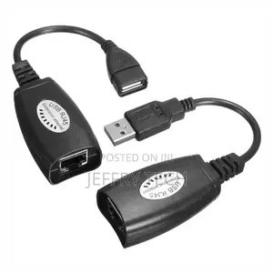 USB Over RJ45 Cat5 Cat6 Ethernet Network Cable Adapter Conve