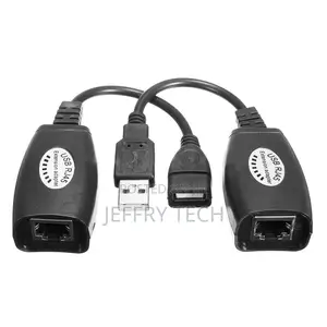 USB Over RJ45 Cat5 Cat6 Ethernet Network Cable Adapter Conve
