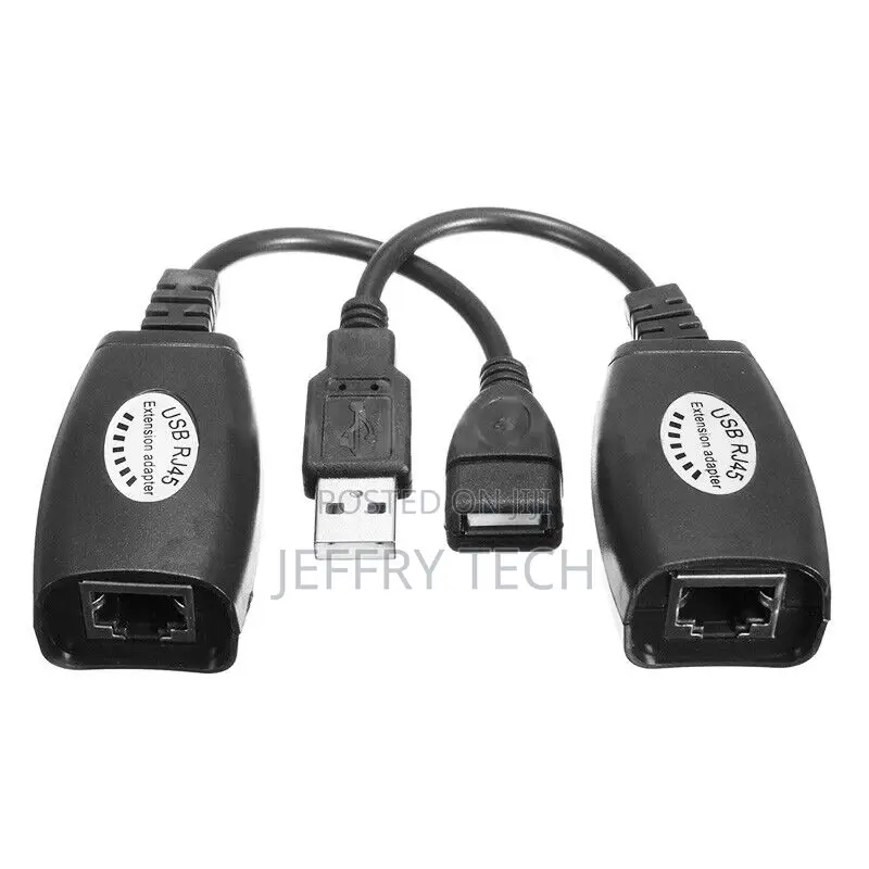 USB Over RJ45 Cat5 Cat6 Ethernet Network Cable Adapter Conve