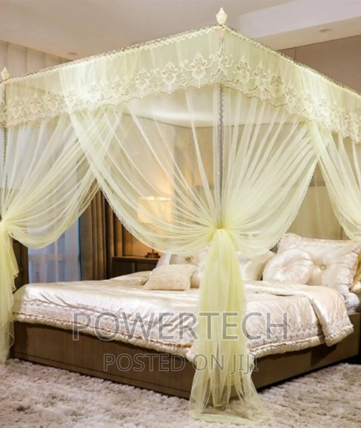 4 by 6 - Mosquito Net With Four Stands