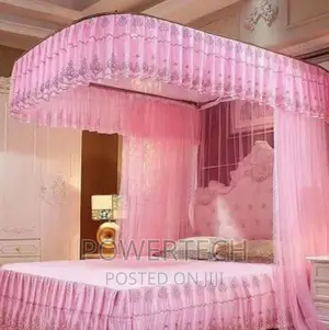 King Size Bed 2 Stand Mosquito Net With Sliding Rails