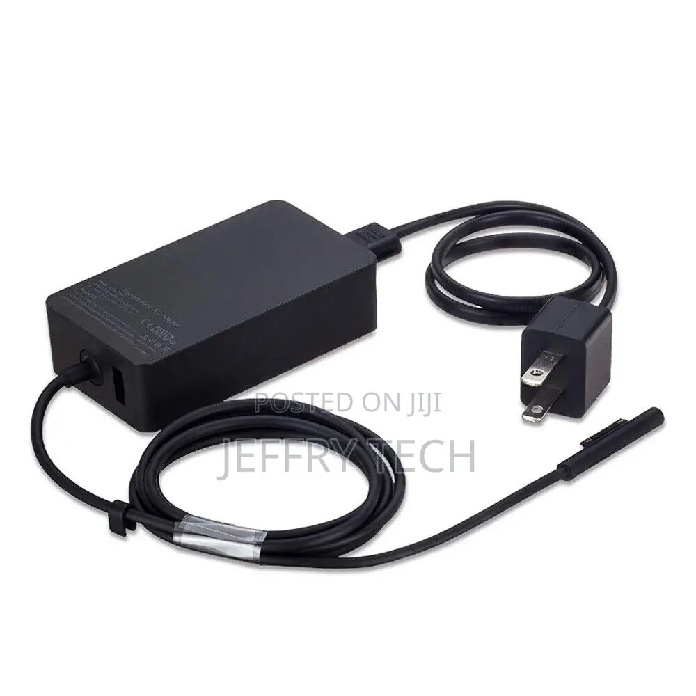 Power Adapter for Surface Pro 3 4 5 Laptop Book 44W W/ USB C