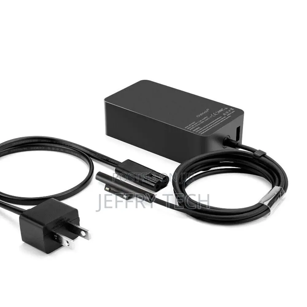 Power Adapter for Surface Pro 3 4 5 Laptop Book 44W W/ USB C