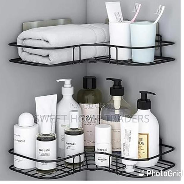 Generic Corner Bathroom Shelf With Self Adhesive Tape: