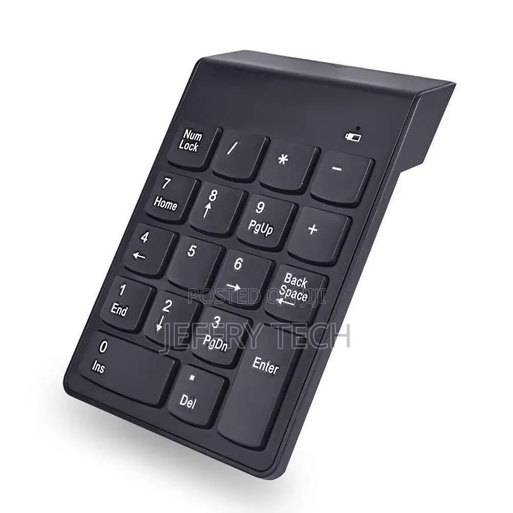 Wireless Numeric Keypad Cordless Number Keyboard Pad 18 Keys