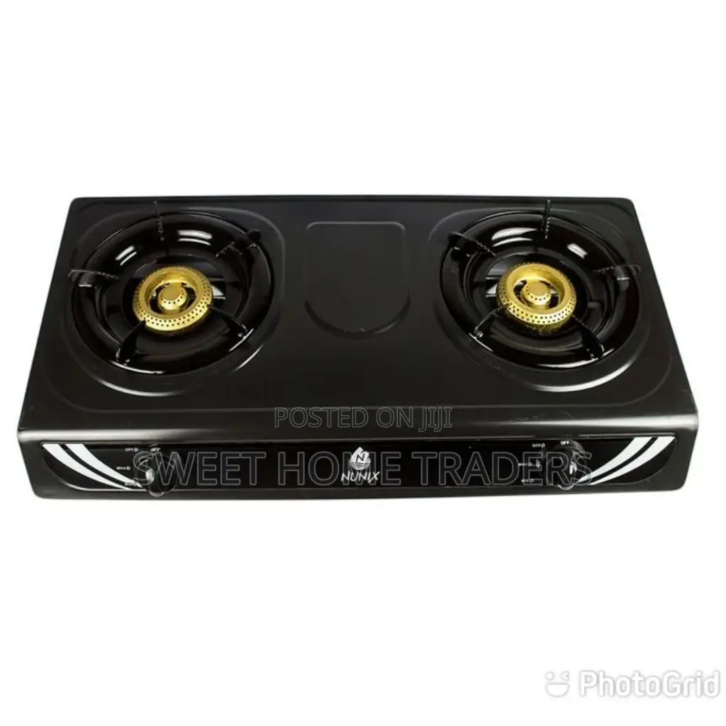 Nunix Two Burner Tabletop Gas Cooker Stainless Steel
