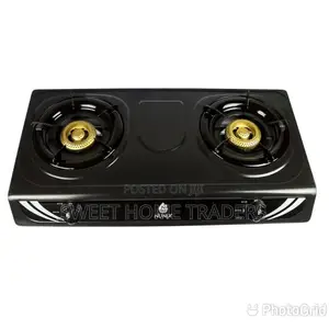 Nunix Two Burner Tabletop Gas Cooker Stainless Steel