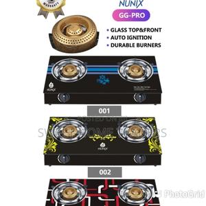 Nunix Glass Table Top Double Burner Gas - thumbnail 2