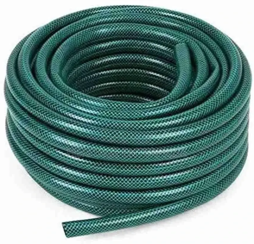 PVC Braided Water Hose, Green Size: 1/2"By 50 MTS