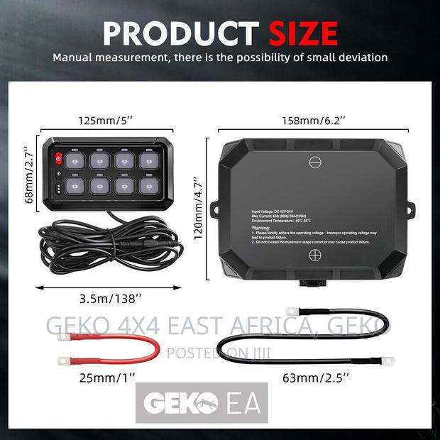 8 Gang Swith Panel, Rgb, Dimmable, Stylish - thumbnail 11
