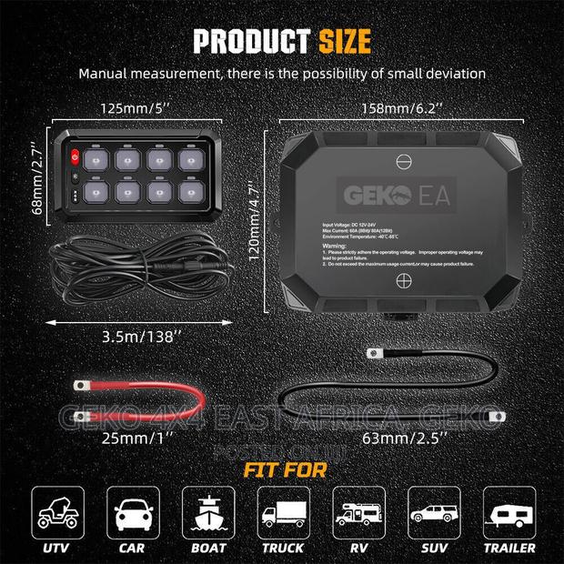 8 Gang Swith Panel, Rgb, Dimmable, Stylish - thumbnail 10