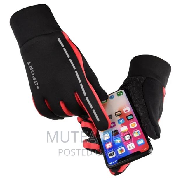 Red,Black Blue Velvet Sport Gloves.