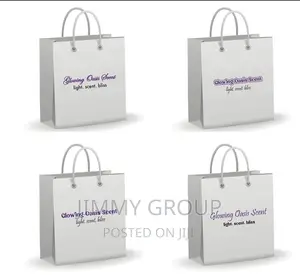 White Gift Bag, Shopping Bags,