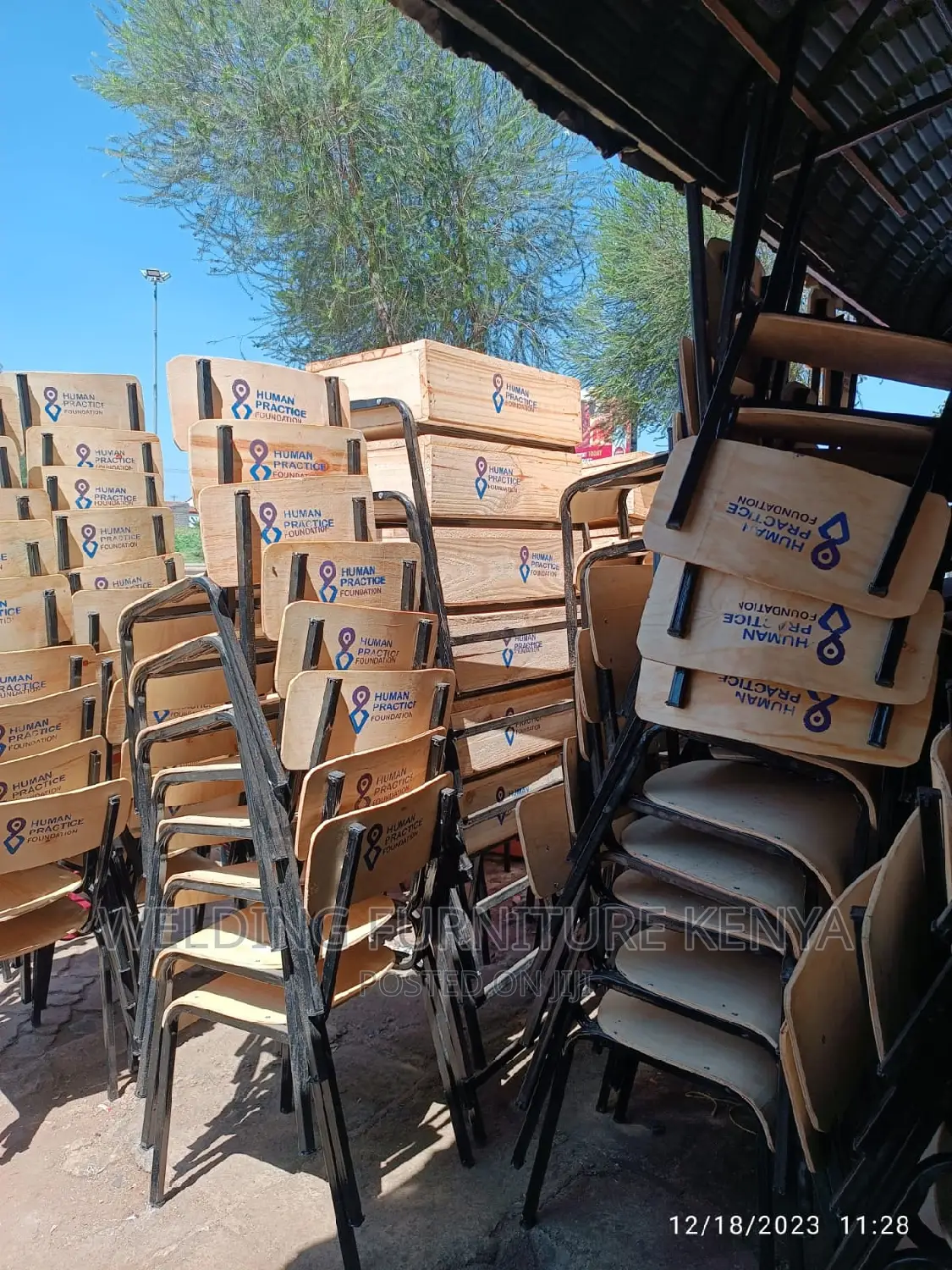 School Lockers and Chairs