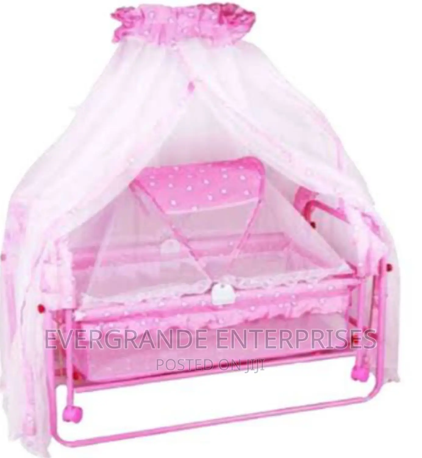 Portable Baby Bed With Swing Wheel,Net and Mattress