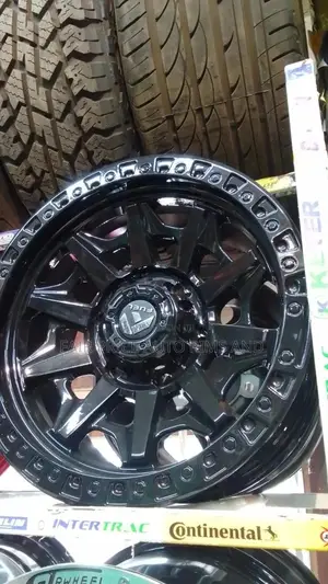 Sports Rims Size 16 Mat Black Plain 6 Holes.
