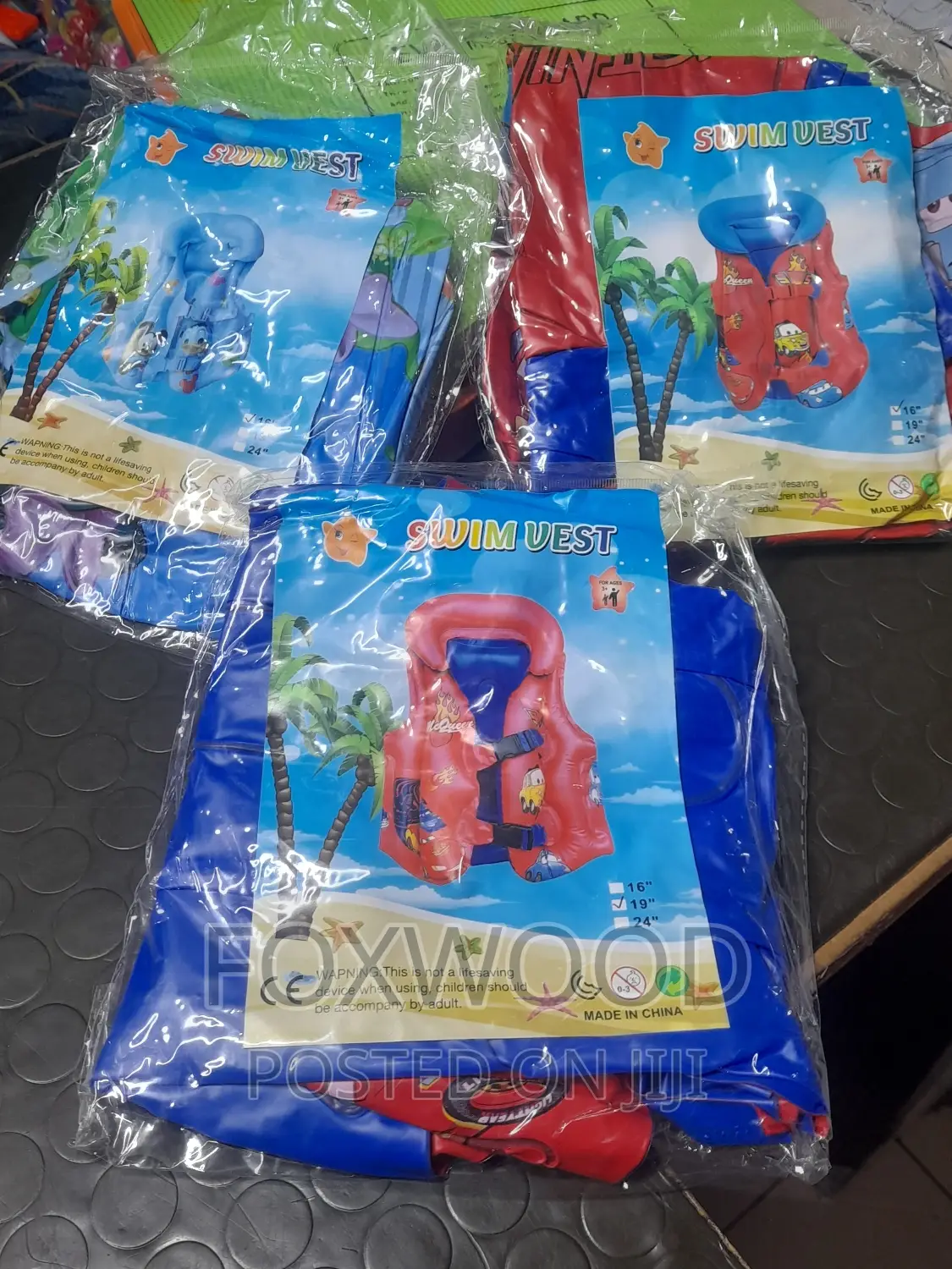 Cartoon Themed Kids Swimming Jacket