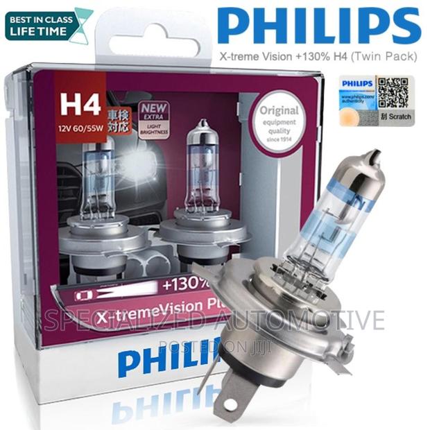 Philips X-Tremevision Plus H4 Halogen Car Headlight Bulbs - thumbnail 2