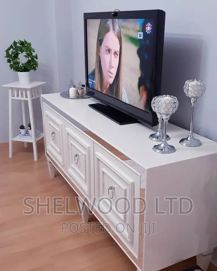 Luxurious White TV Stand in Karen Furniture, Shelwood Ltd Jiji.co.ke