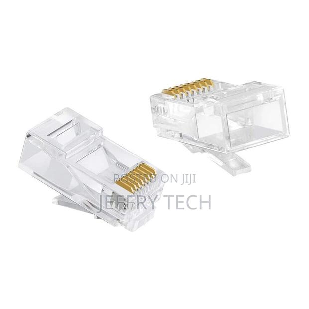 RJ45 Crystal Head Cat6 Network Cable Connector 100 PCS Piece - thumbnail 2