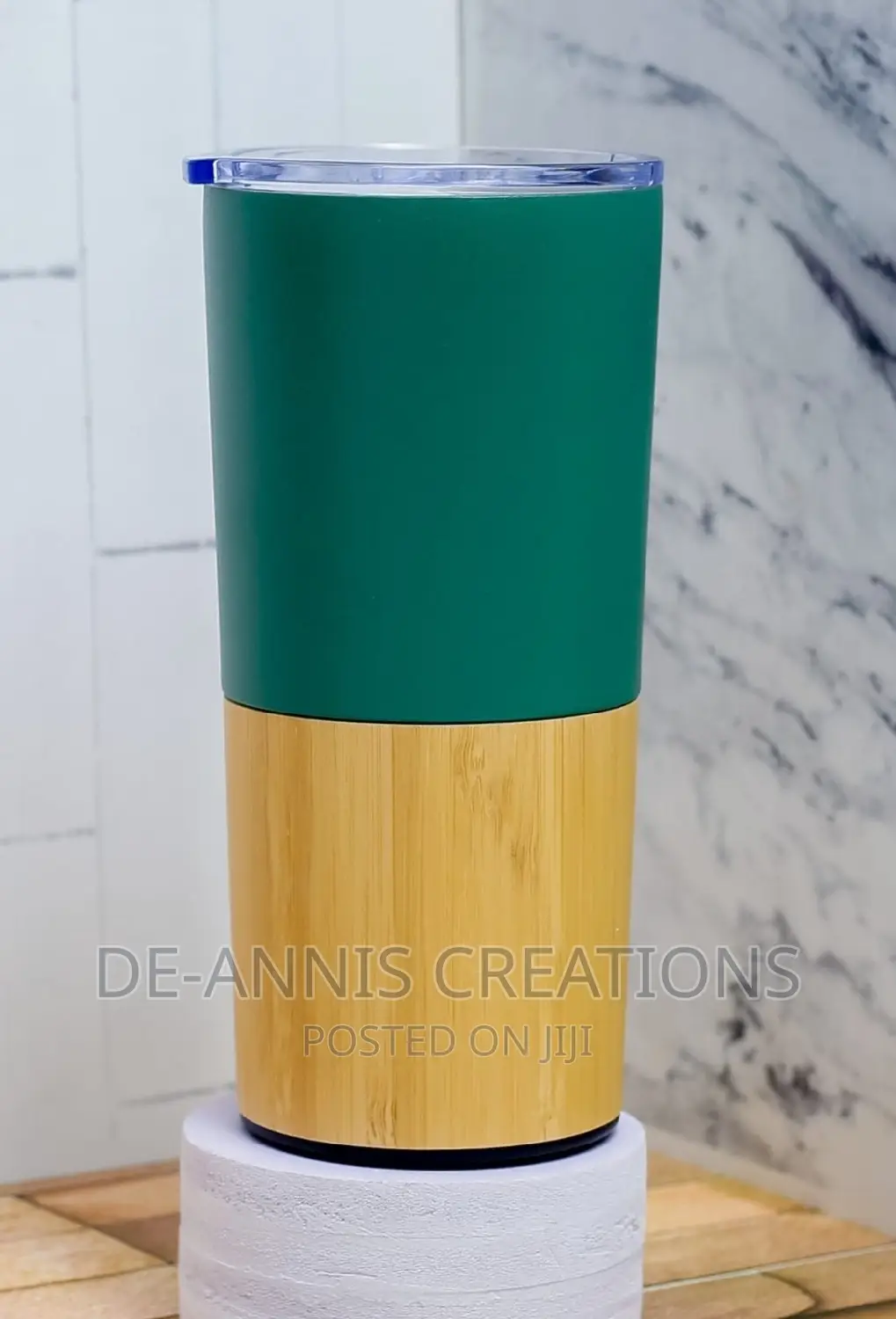 Branded Wooden - Metallic Thermal Mugs