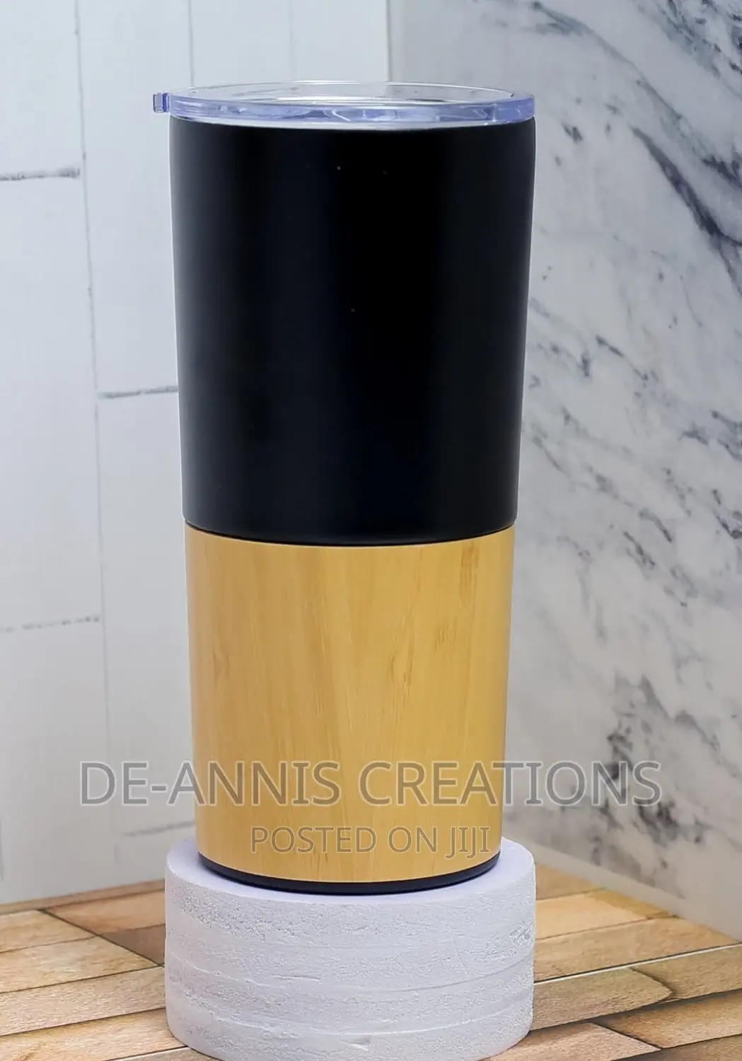 Branded Wooden - Metallic Thermal Mugs