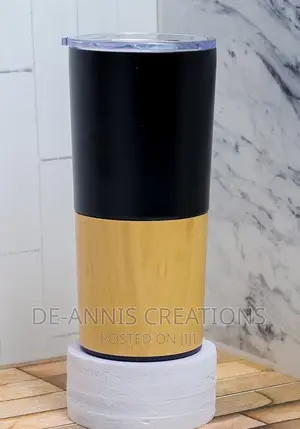 Branded Wooden - Metallic Thermal Mugs