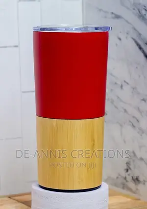 Branded Wooden - Metallic Thermal Mugs