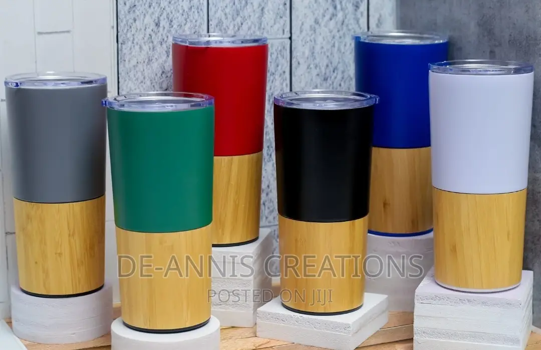 Branded Wooden - Metallic Thermal Mugs