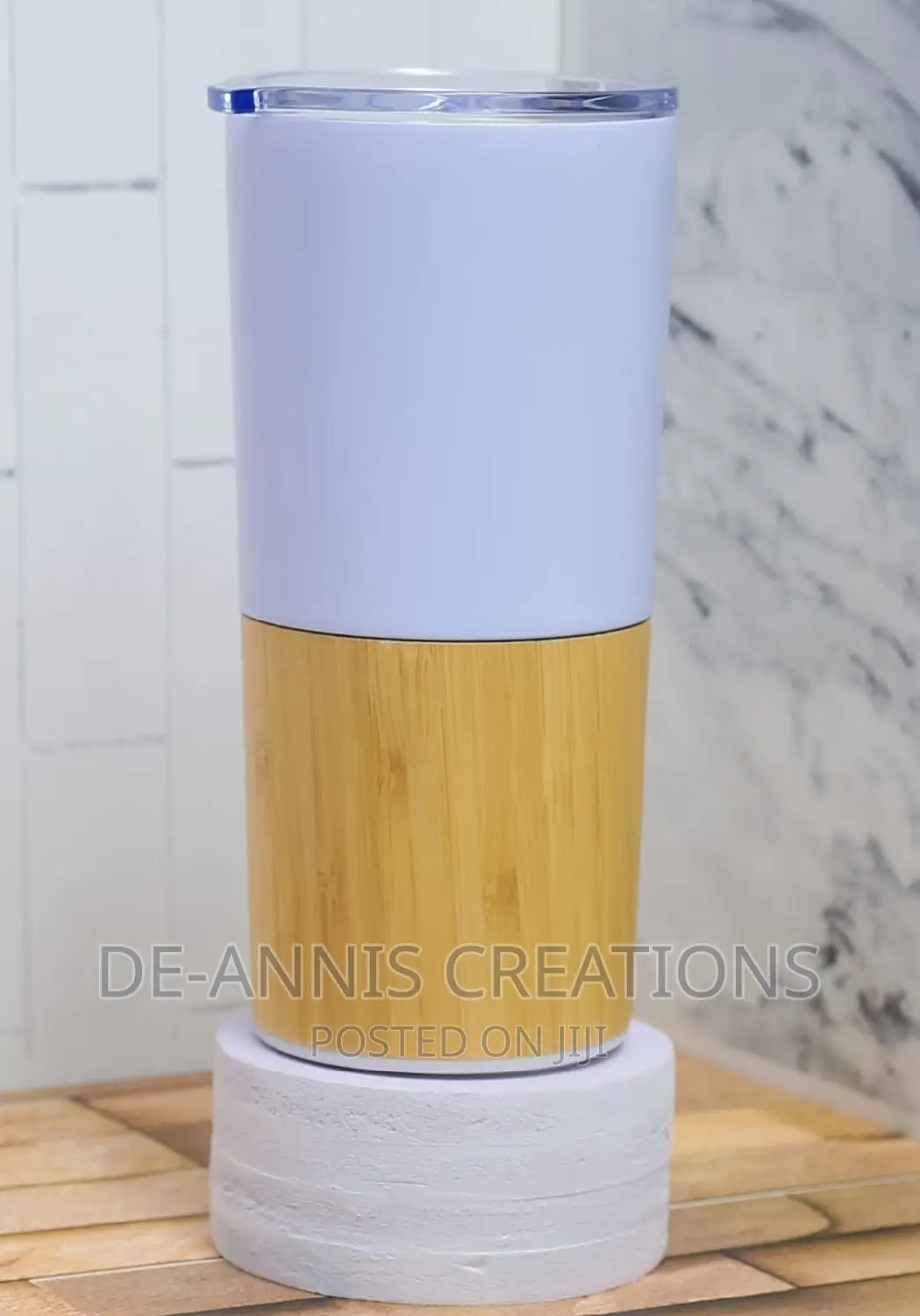 Branded Wooden - Metallic Thermal Mugs