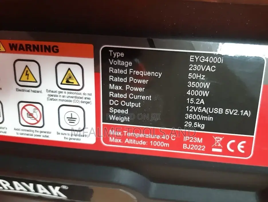 Inverter Generator Pure Sine Wave Super Silent Petrol 3.5kva