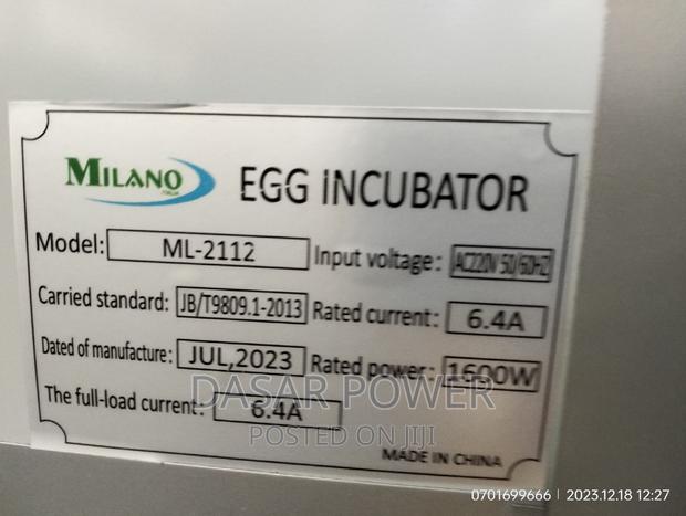 ML 2112 Egg Incubator - thumbnail 2