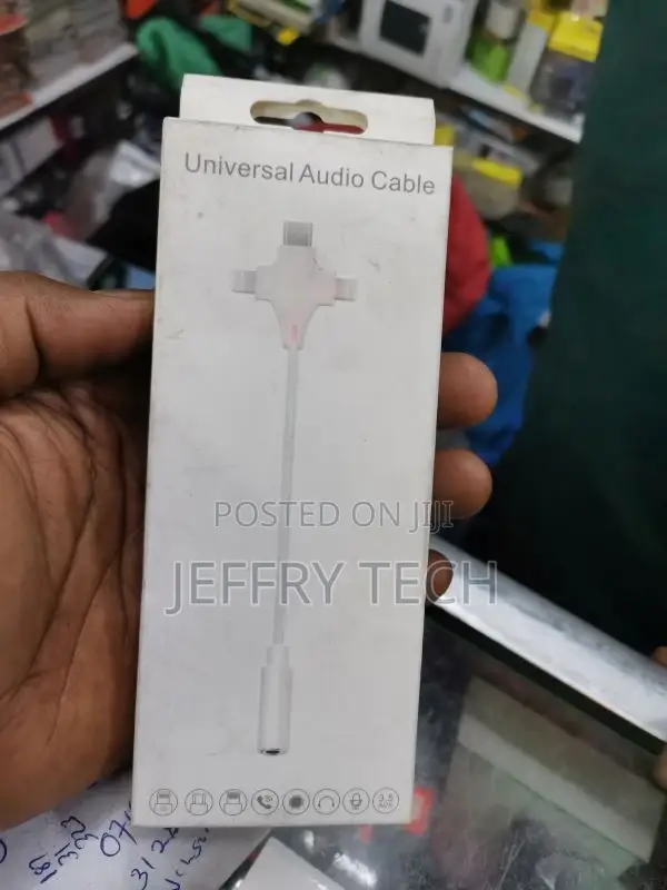 8-Pin Lightning USB Type-C to 3.5mm Headphone Jack Adapter
