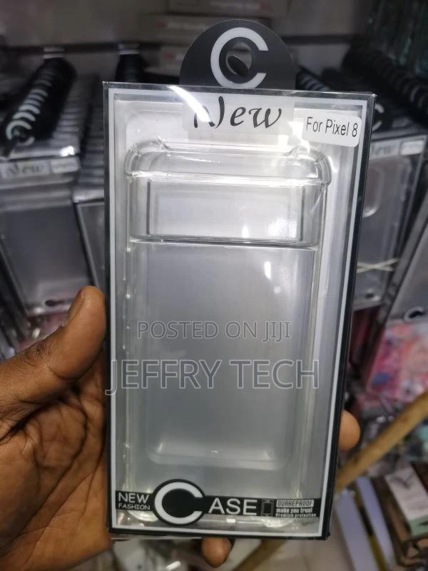 Back Cover for Google Pixel 8 (Transparent, Grip Case, Sili - main view