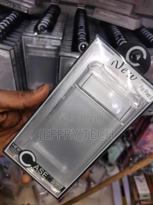 Back Cover for Google Pixel 8 (Transparent, Grip Case, Sili - thumbnail 3