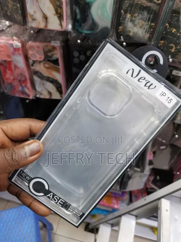 iPhone 15 Shockproof Tpu Case - Transparent - thumbnail 2