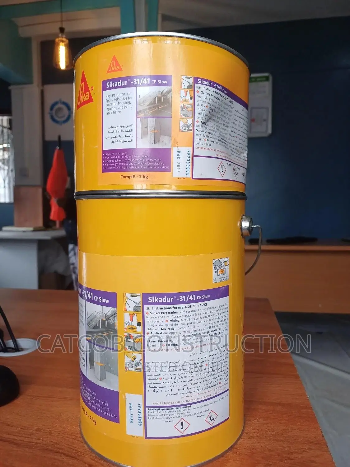 Sikadur 31/41 CF Slow, Epoxy Adhesive.