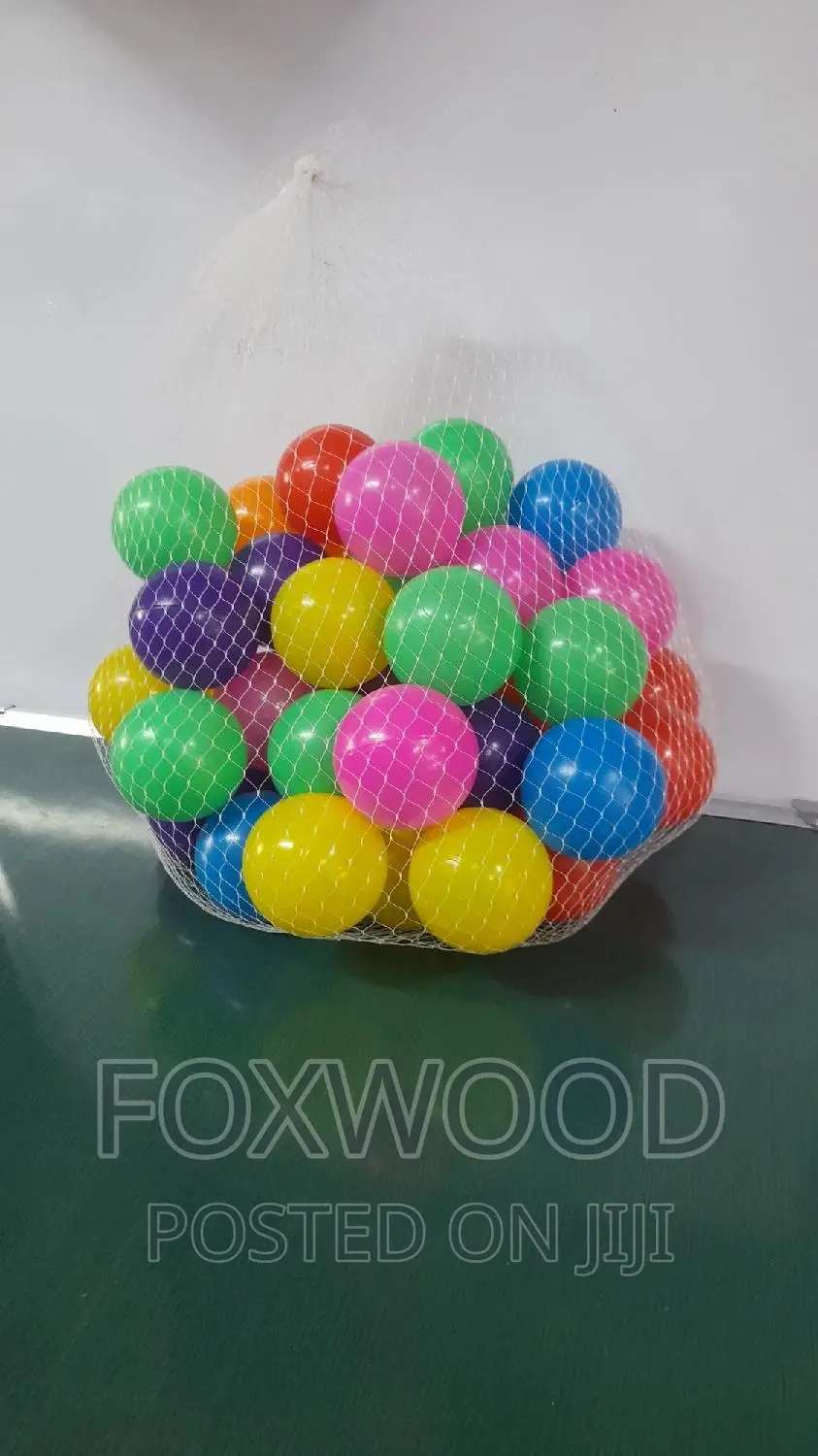 Plastic Mini Play Balls Multi Vibrant Colors a Pack of 50pcs