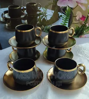 Unique Classy Cup and Saucer*(6 Set)