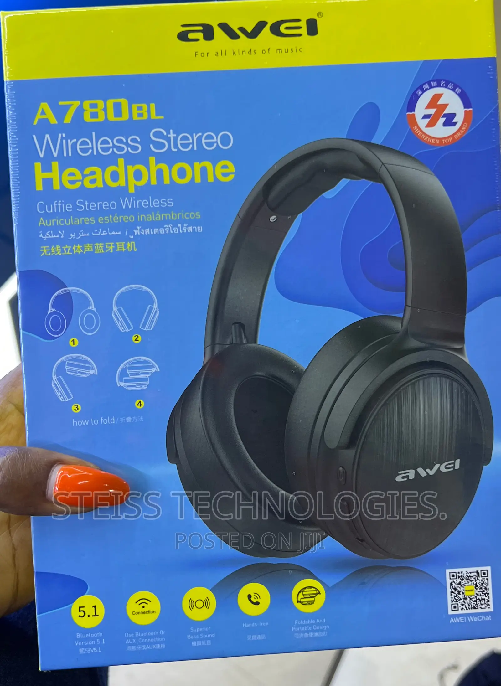 Awei A780bl -Wireless Headphones