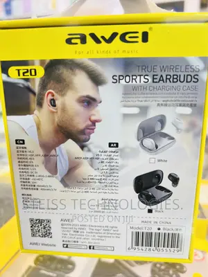 Awei T20 Wireless Earbuds.