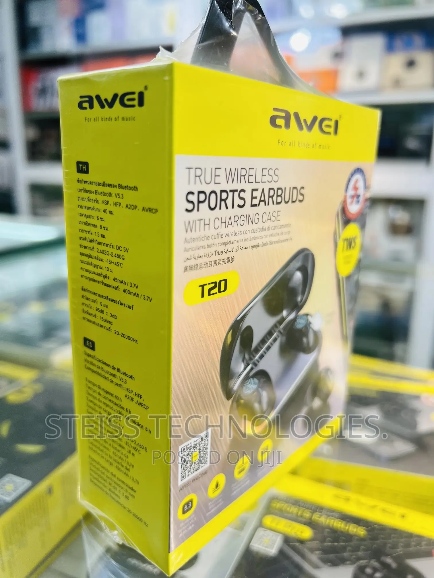 Awei T20 Wireless Earbuds.